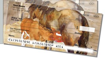 Kay Smith Horse Side Tear Personalized Checks
