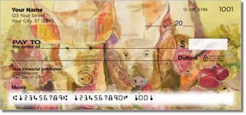 Kay Smith Pig Personalized Checks