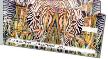 Kay Smith Zebra Side Tear Personalized Checks