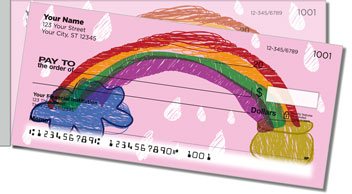 Kid Drawing Side Tear Design Checks