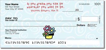 Kid Quotation Personalized Checks
