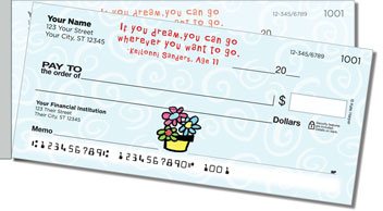 Kid Quotation Side Tear Personalized Checks