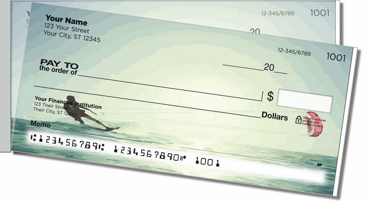 Kite Surfing Side Tear Personal Checks