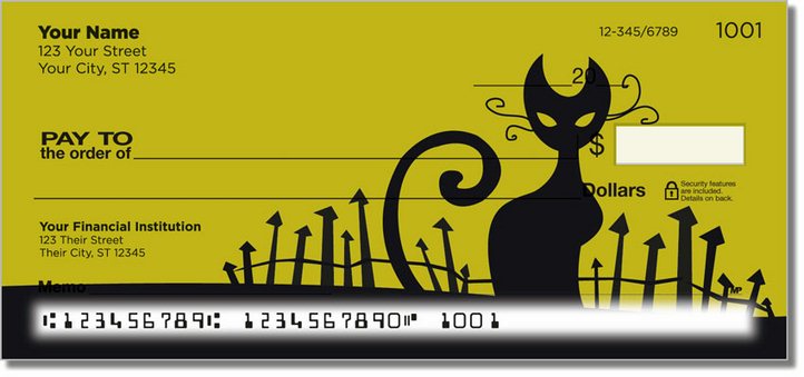 Kitty Noir Personal Checks