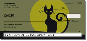 Kitty Noir Personalized Checks