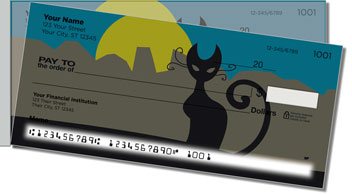 Kitty Noir Side Tear Design Checks