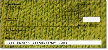 Knitting and Stitching Personalized Checks