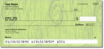 Knots in Wood Personalized Checks