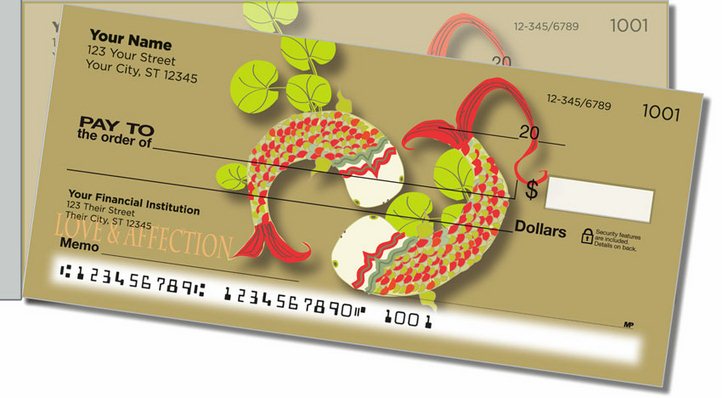 Koi Fish Side Tear Personal Checks