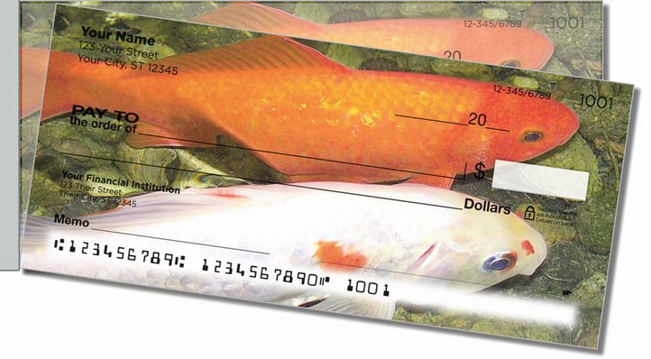 Koi Pond Side Tear Personal Checks