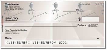 Kung Fu Stick Figure Personalized Checks
