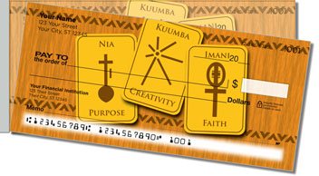 Kwanzaa Side Tear Design Checks