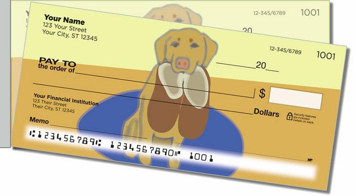 Labrador Side Tear Personal Checks
