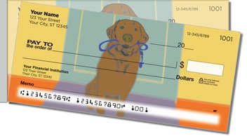 Labrador Side Tear Personalized Checks
