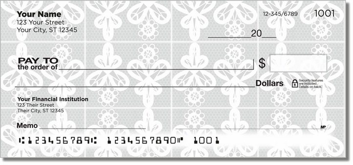 Lace Doily Personal Checks