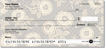Lace Rose Personalized Checks