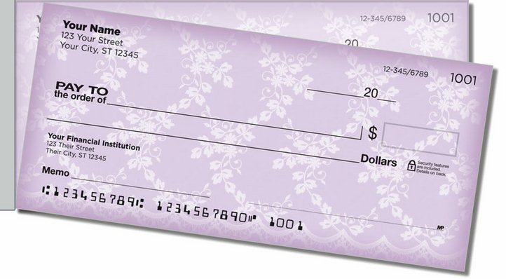 Lace Side Tear Personal Checks