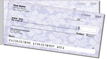 Lace Side Tear Personalized Checks