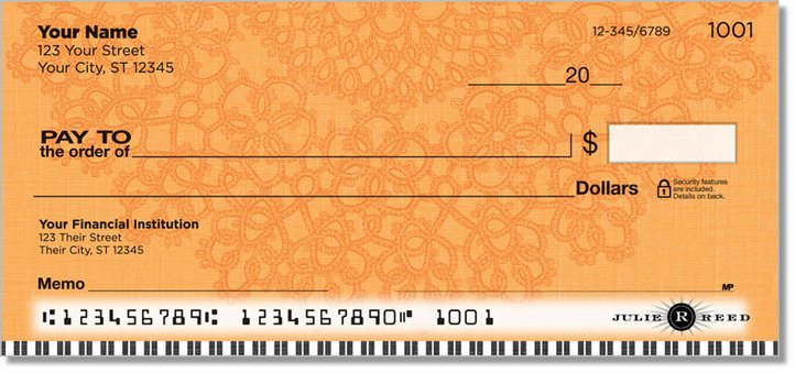 Large Doily Personal Checks