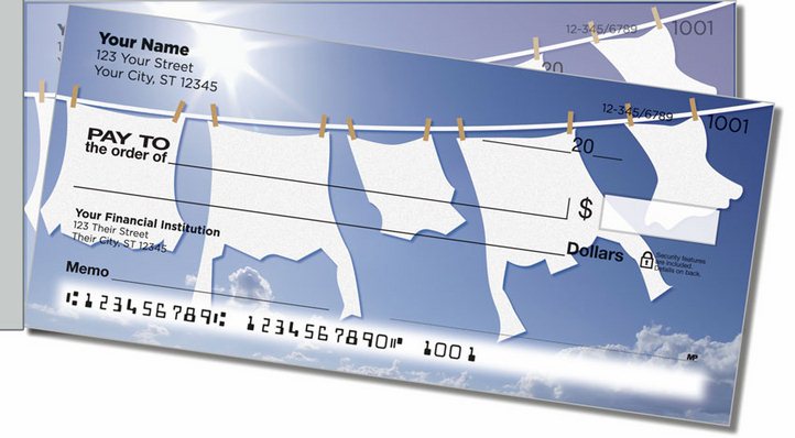 Laundry Day Side Tear Personal Checks