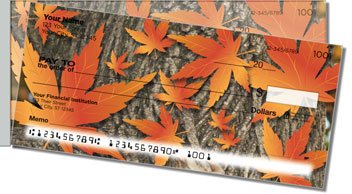 Leaf Collection Side Tear Personalized Checks
