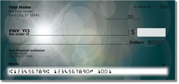 Lens Flare Personalized Checks