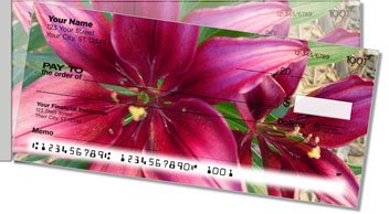 Lily Side Tear Personalized Checks
