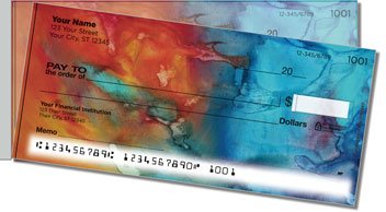 Liquid Abstract Side Tear Design Checks