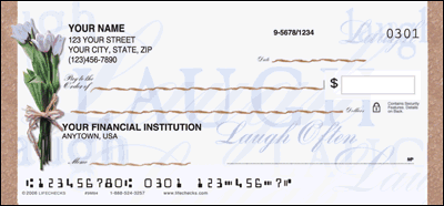 Live Laugh Love Personal Checks