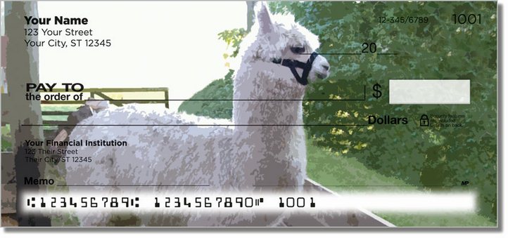 Llama and Alpaca Personal Checks