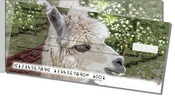 Llama and Alpaca Side Tear Personalized Checks