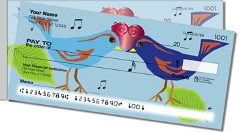 Love Bird Side Tear Personalized Checks