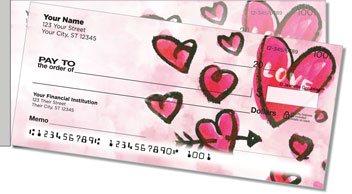 Love Lasts Side Tear Personalized Checks