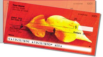 Lovely Leaves Side Tear Personalized Checks