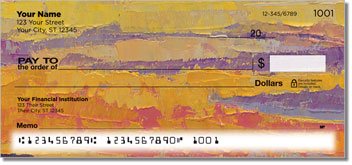 Lovely Sunset Personalized Checks
