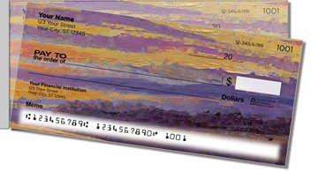 Lovely Sunset Side Tear Design Checks