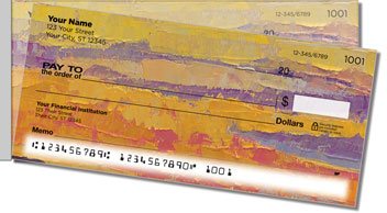 Lovely Sunset Side Tear Personalized Checks