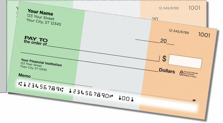 Luck of the Irish Side Tear Personal Checks