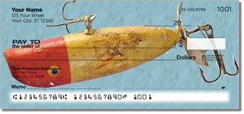 Lucky Fishing Lure Personalized Checks