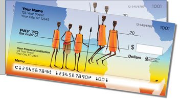 Maasai Tribe Side Tear Design Checks