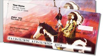 Madaras Native American Side Tear Design Checks