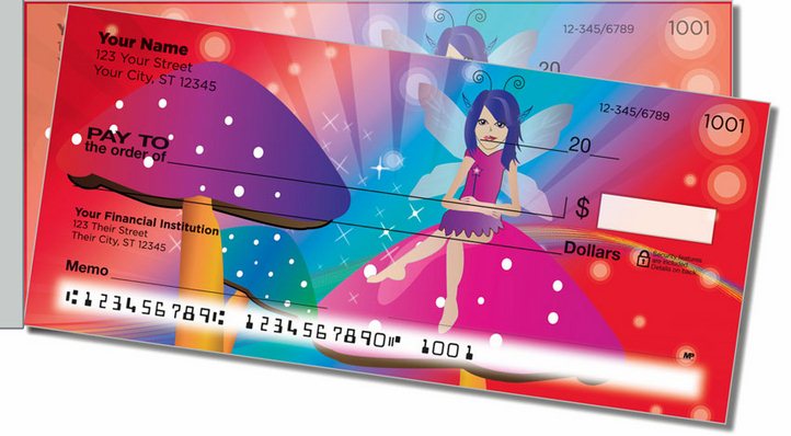 Magical Fairy Side Tear Personal Checks