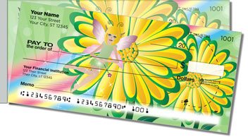 Magical Fairy Side Tear Personalized Checks
