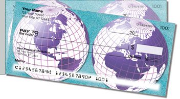 Map of the World Side Tear Design Checks