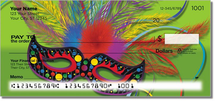 Mardi Gras Personal Checks