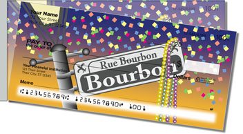 Mardi Gras Side Tear Design Checks