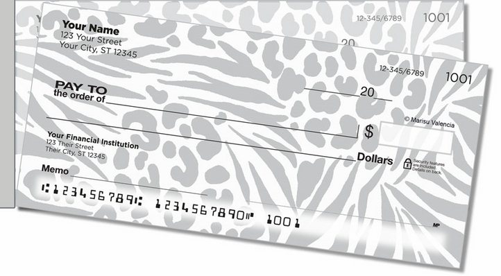 Marisu Valencia Safari Side Tear Personal Checks