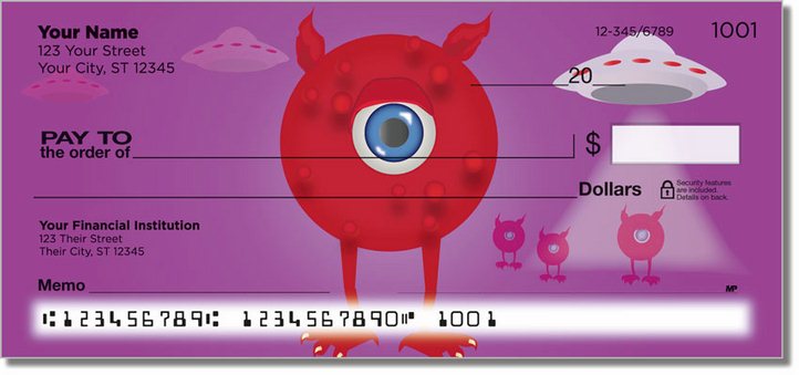 Martian Monster Personal Checks