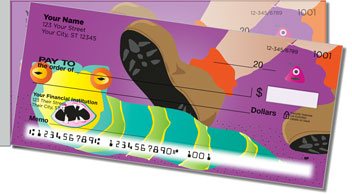 Martian Monster Side Tear Personalized Checks