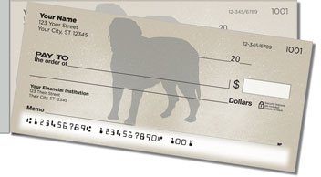 Mastiff Side Tear Personalized Checks